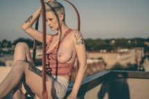 henna model busty boobs breasts nyc brooklyn tits rooftop