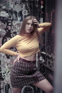 Anastasiia Neronova model nyc 35mm film