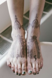 Richelle tattoos tattooed ink model